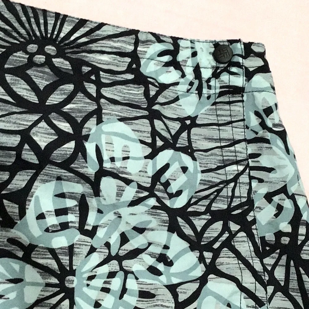 ☀️Columbia Sportswear nylon tropical snap wrap skirt size 10